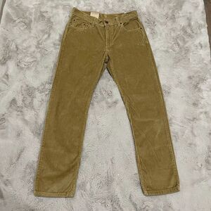 NWT Levi’s women corduroy 29x30 olive green jeans pants‎ straight leg school Y2K